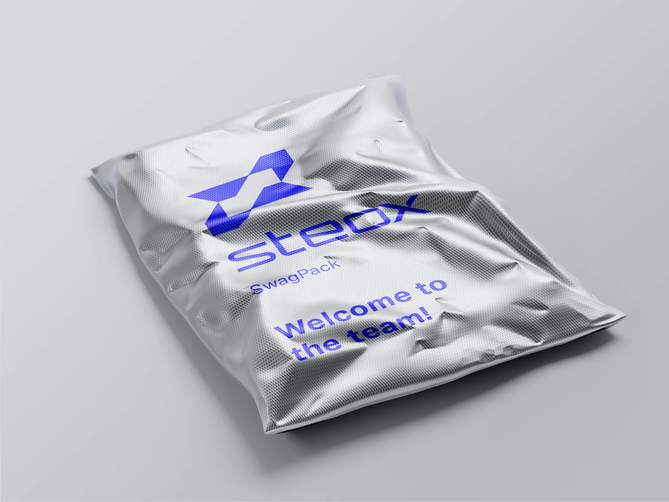 steox swag pack offered to employees on day one